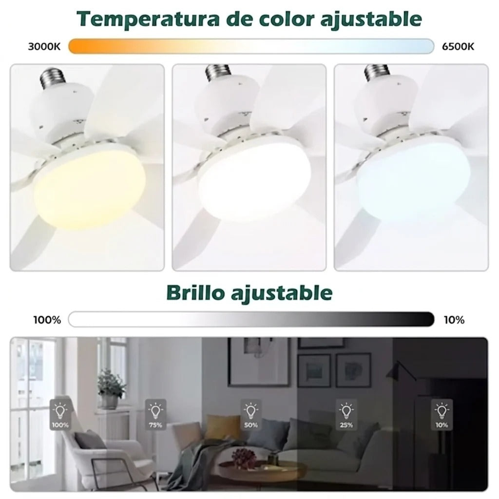 Foco con Ventilador