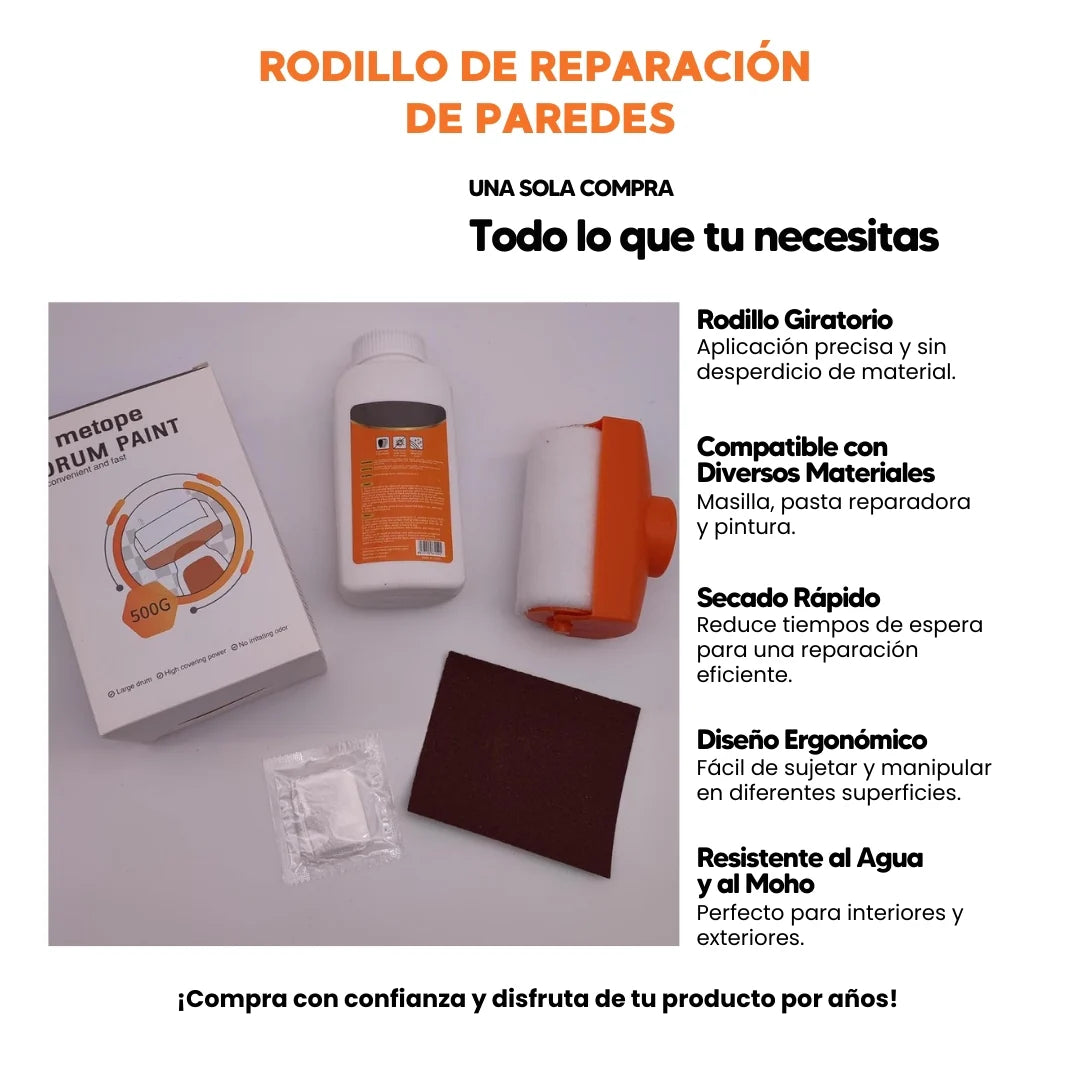 RODILLO DE REPARACIÓN DE PAREDES