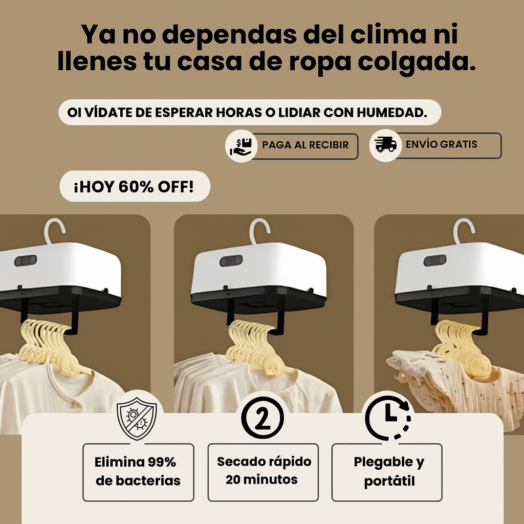 SECADOR DE ROPA PLEGABLE